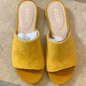 Yellow Ecco shoes